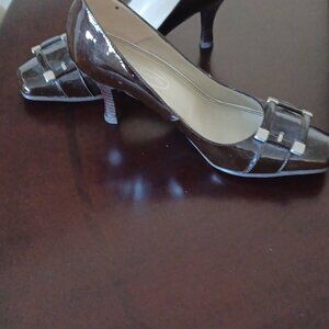 NWOT Talbots dark brown patten leather